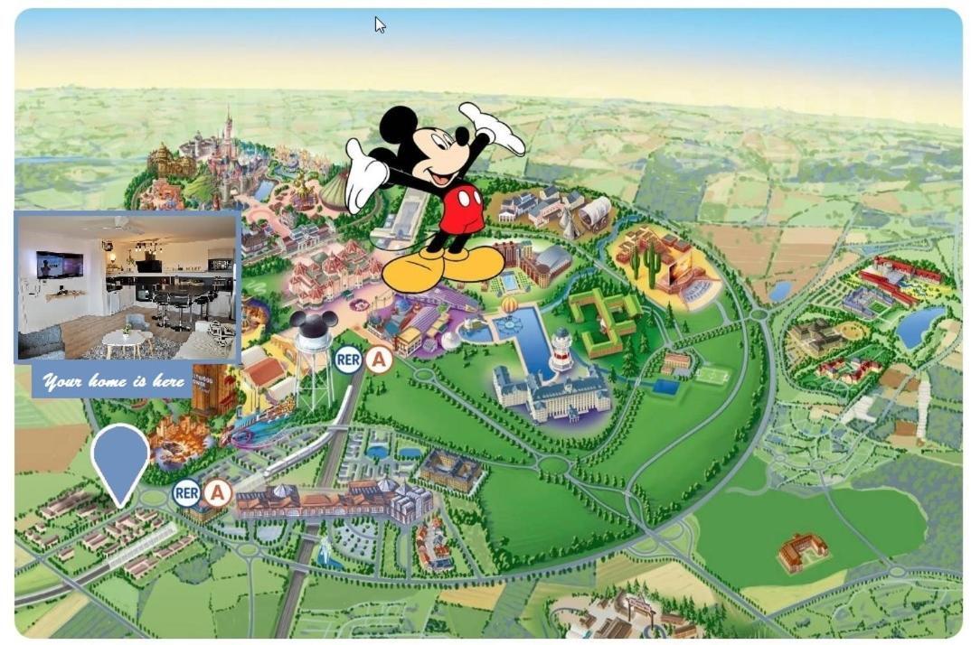 Myhomezen Montevrain Disneyland Val D'Europe - 3D Playstation 4 Экстерьер фото